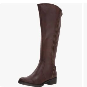 BareTraps Women's Oria Faux Leather Knee High Brown Riding Boots Size 8.5
